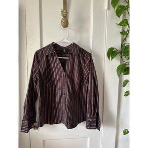 Alfani Women’s size 12 striped button down top